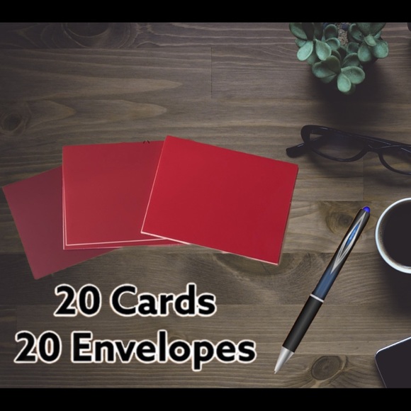 20 Red Cards With Envelopes CLEARANCE Xmas - Picture 4 of 5